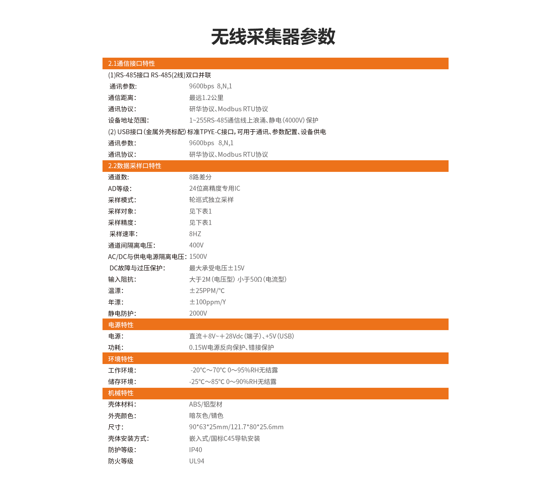 无线数据采集仪